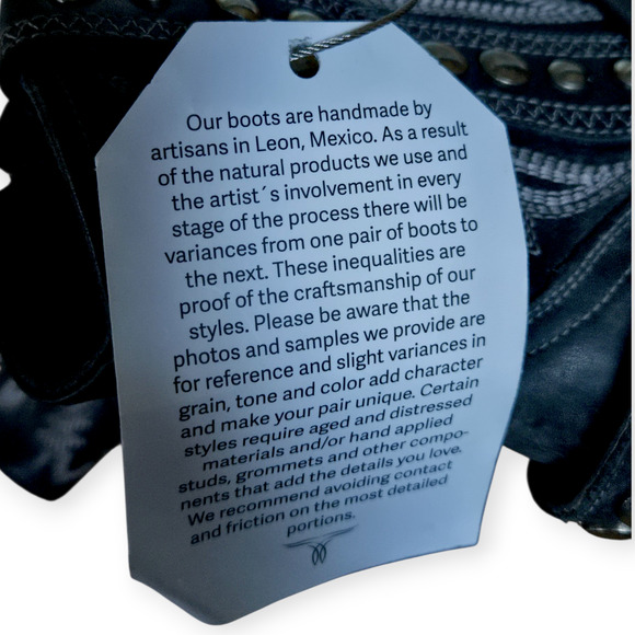 Lane Silver Black Turquoise Mesa Booties Studded Concho Strap Size 7 - Picture 4 of 6